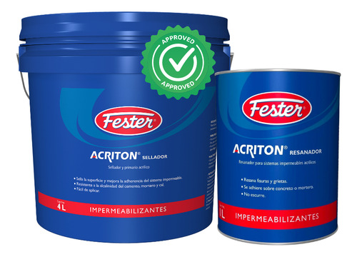 Kit Acriton Sellador Y Acriton Resanador Fester
