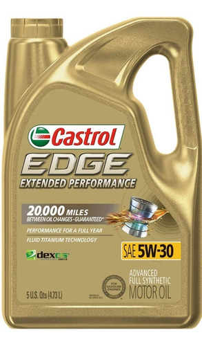 Aceite Castrol Edge Extended 5w30 Totalmente Sintetico 4.73l