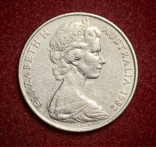 Moneda 20 Centavos Australia 1982 Elizabeth 2 Km 66