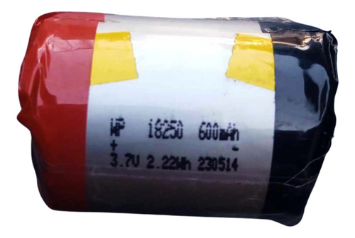 Bateria Recargable Lipo 600mah 3.7v 25x18mm Cilindrica 