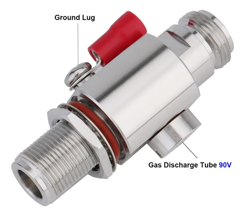Pararrayos Coaxial Tipo N 0-6 Ghz, 50ohm, Protege 3g/4g/lte/