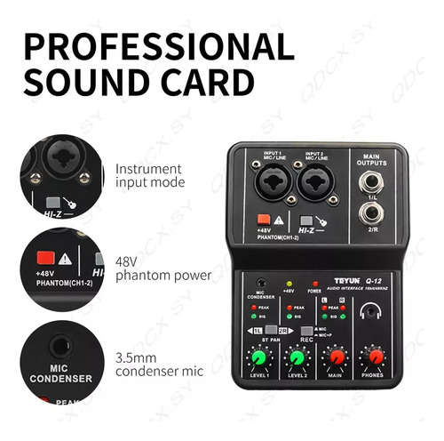 1 Tarjeta Profi Som, Interfaz De Audio, Vídeo Celular Para P