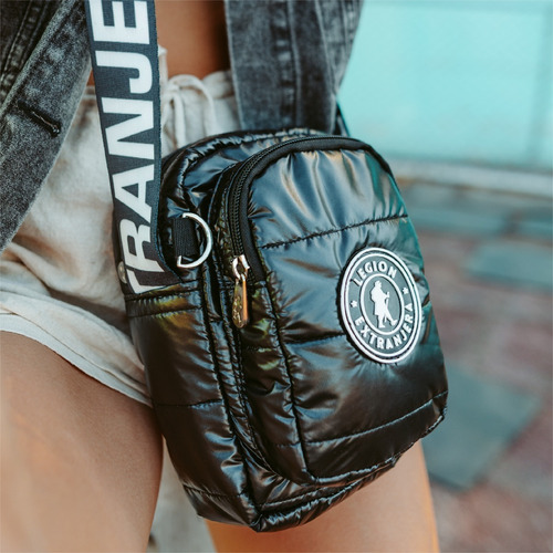Bandolera Madryn Diamond Rap Negro