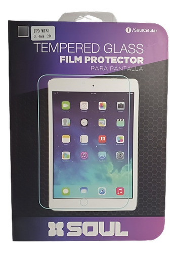 Vidrio Templado Soul Para Tablet iPad Mini - 7,9 Pulgadas
