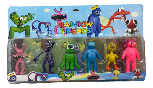 Blister Rainbow Friends X6 Personajes Coleccionables