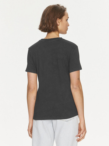 Polera Archival Monologo Regular Negro Calvin Klein