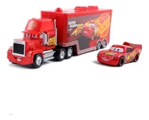 Comprar Trailer Mack Y Carro Rayo Mcqueen Cars Metal Plástico Color Rojo Personaje Mack Y Rayo Mcqueen