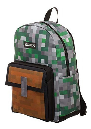 Mochila Con Estampado Integral De Minecraft Squares