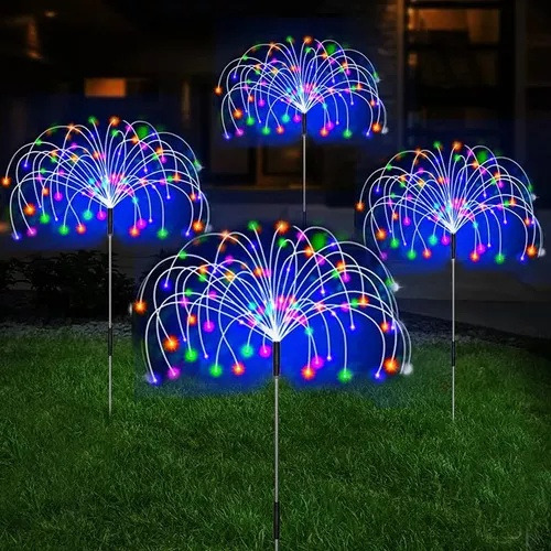 Para Fuegos Artificiales, 5 Un Luces Led Solares Tipo Estaca