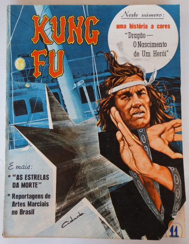 Kung Fu Nº 11 Ebal Jul 1975  1ª Publicação O-sensei, Richard Dragon, Tigre De Bronze 