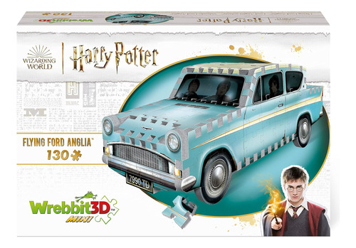 Wrebbit 3d - Minipuzle 3d De 130 Piezas Flying Ford Anglia