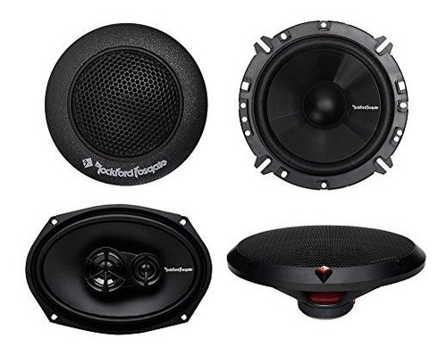 2) Rockford Fosgate R165-s 6.5  80w 2-way + 2) R169x3 6x9  1