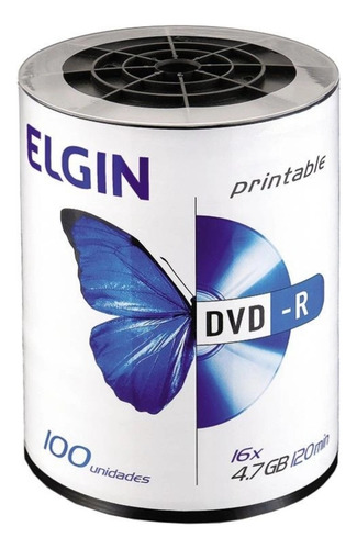 500 Dvd-r Elgin Printable 16x 4.7gb