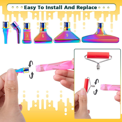 Doreenbow 14 Uds. Kit De Puntas De Metal Para Pintura De Dia