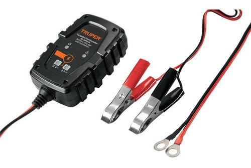 Imagen 1 de 2 de Cargador Mantenedor Tester 1a De Batería De 6 Y 12 V Truper