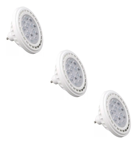 Combo X3 Lámpara Led Candela Ar111 Dicroica Dimerizable 12w