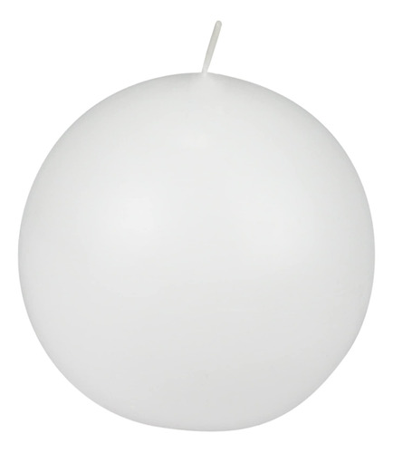 Zest Vela 2-piece Bola Velas, 4-inch, Color Blanco Citronell