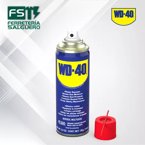 WD-40 LUBRICANTE LIMPIANTE ANTIOXIDANTE ANTIHUMEDAD AEROSOL 155G -  Ferretera San Luis