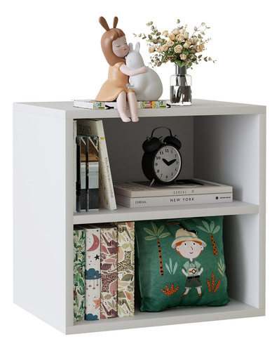 Dueatib Libreria 2 Tiers Estanteria Blanco