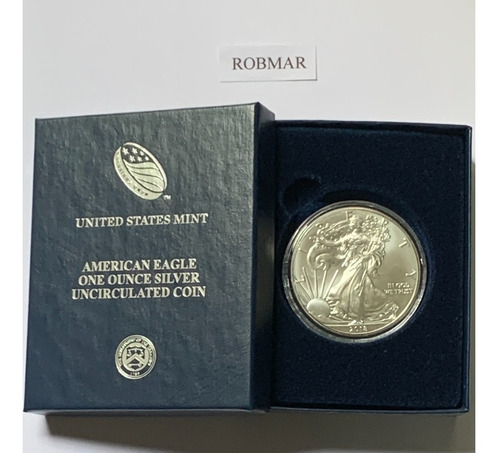 Robmar-2018-1 Onza De Plata,con El Estuche Original Emitido