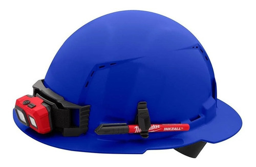 Imagen 6 de 8 de Casco Visera Completa Azul Accesorios Milwaukee 48731205