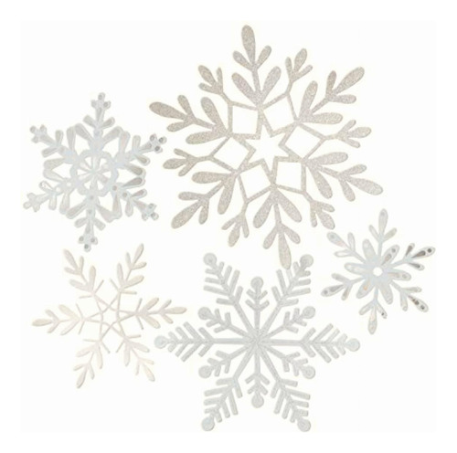 Martha Stewart Guirnalda, Snowflake, Multicolor, 1