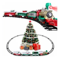 Comprar Tren Santa Claus Navideño Vias Luz Sonido Juguete Niños