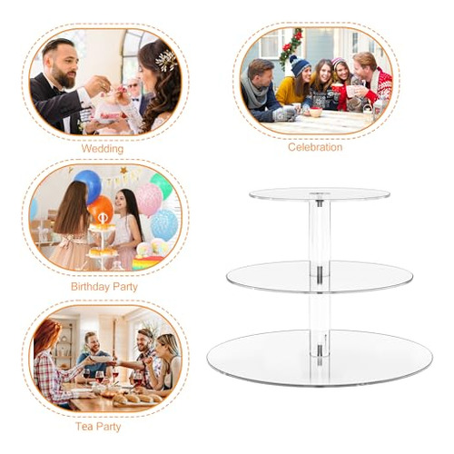 Soporte Para Cupcakes De Acrílico, Soporte Transparente Para