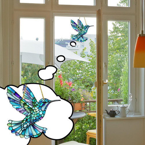 Para Pájaros Para Colibríes De Pájaros Acrílicos Colgante De