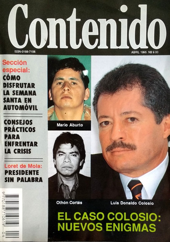Revista Proceso 1064 + Revista Contenido: Caso Colosio (Usado)