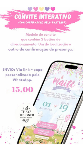 Convite Digital Infantil Personalizado Com O Tema