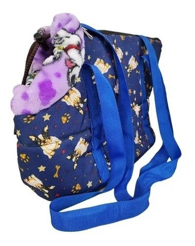 Bolso Trasporte Maleta Mascota Viaje Paseo Pequeña Acolchado