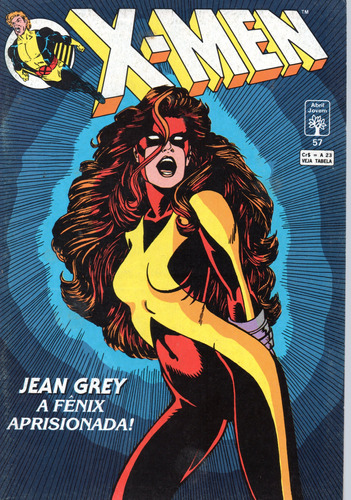 X-men N° 57 - Jean Grey A Fênix Aprisionada ! - 84 Páginas Em Português - Editora Abril - Formato 13,5 X 19 - Capa Mole - 1993 - Bonellihq Cx01 Fev24