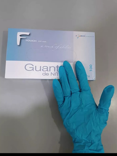Guante De Nitrilo Azul Talla Sml-touch  Caja X 100 Unidades 