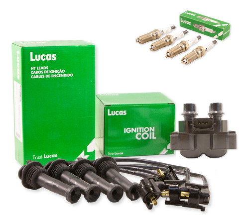 Kit Cables+bujias+bobina Ford Escort 96/02 1.6 1.8 16v Zetec