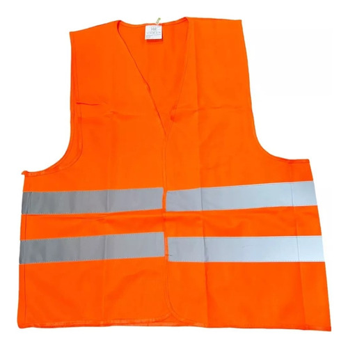 Chaleco Reflectivo De Seguridad Pvc Naranja Seguridad Fluor