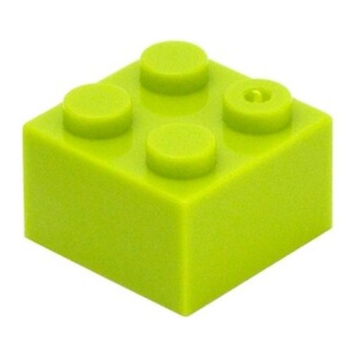 Imagen 1 de 3 de 60 Bloques Construccion Compatible 2x2 Grueso Verde Claro
