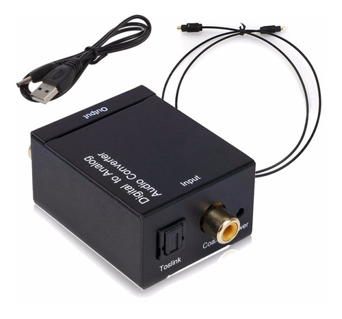 Convertidor Audio Optico Digital A Rca Análogo