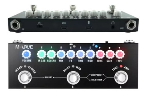 Pedal de efecto Cuvave Cube Baby negro