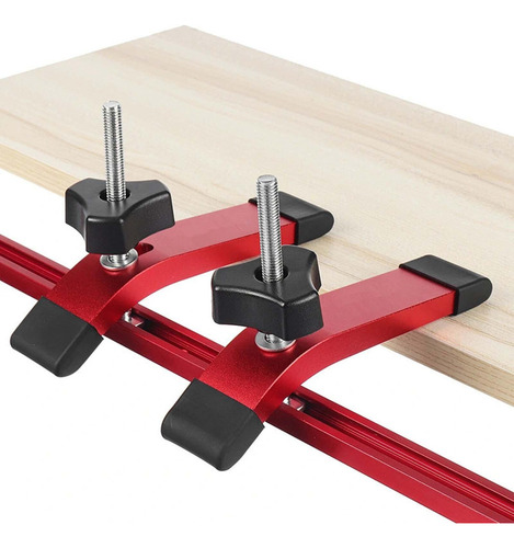 Abrazadera De Sujeción De Pista En T, 2 Uds., Con Rojo