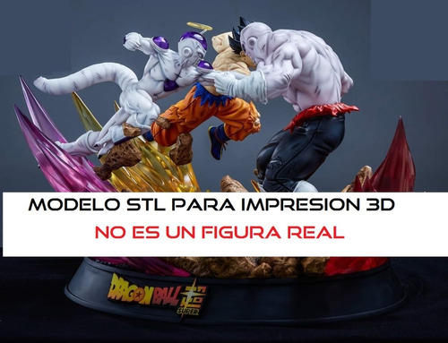 Dragon Ball Super Diorama Archivo Stl Impresión 3d