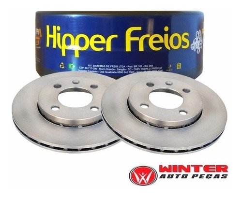 Disco Freio Dianteiro Gol Voyage G5 1.0 8v Aro 13''  Hf87