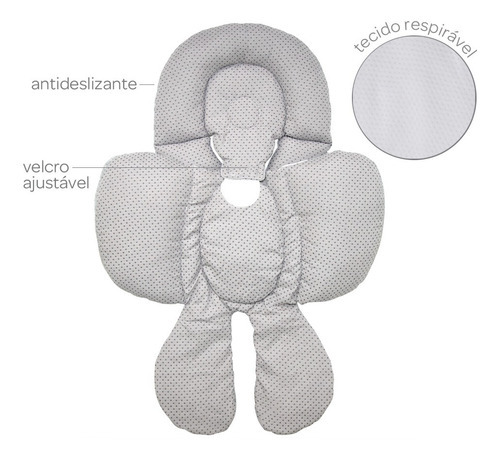 Almohada Comfort Baby Reducing Nest y cochecito Buba
