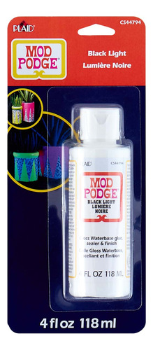 Barniz/adhesivo Mod Podge Brilla Con Luz Negra 118ml Azulado