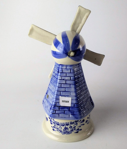 Antigo Enfeite Moinho Porcelana Delf Holanda 10569 Rrdeco (Usado)