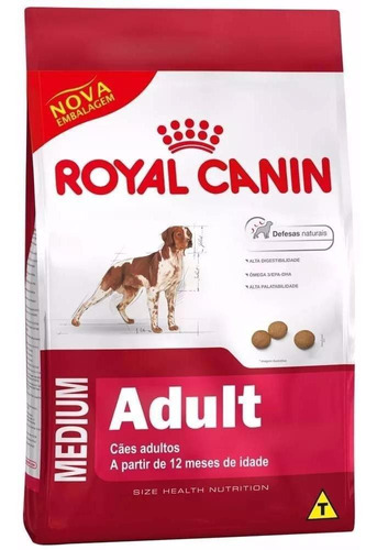 Ração Royal Canin Cães Adultos Raças Médias 15kg