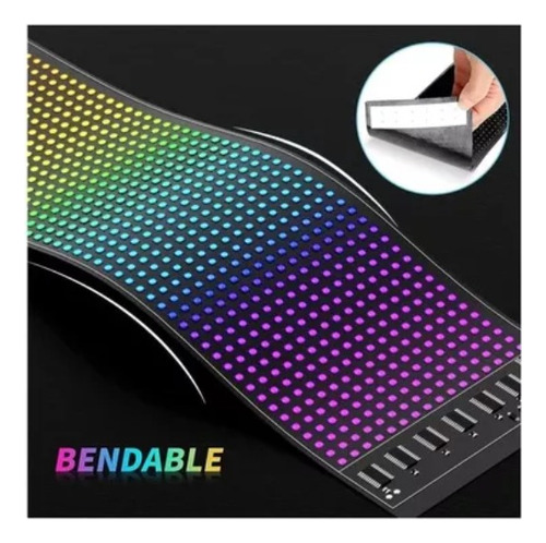 Letrero Panel Matrix Led Luminoso Flexible Rgb App +control