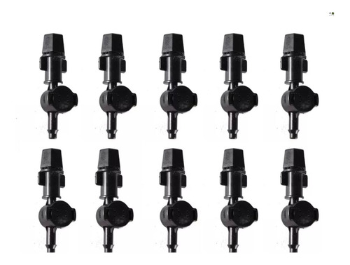 10 Nebulizador Fogger Niebla 8 Lts/h Negro Riego Goteo