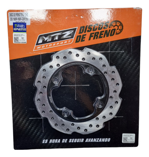 Disco De Freno Trasero Honda Cb 190 R 160 F Cbr 250 Mtz