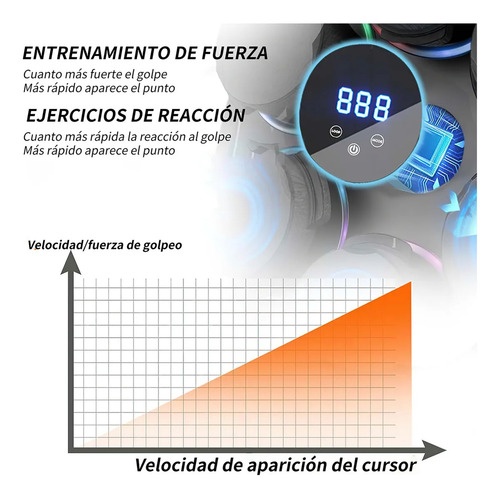 Boxing Machine AMTUMI of Music Trainer De Box Electronico With Bluetooth Music & Color Games Martial arts and boxing máquina de boxeo colgante con música y juegos color negro